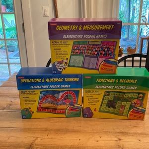 Selling 3 brand New Lakeshore Math Elementary Folders for grades 4-5